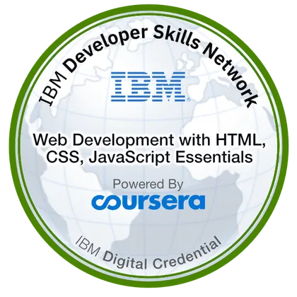IBM Web Development Essentials badge